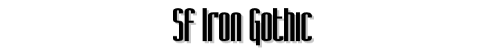 SF Iron Gothic font